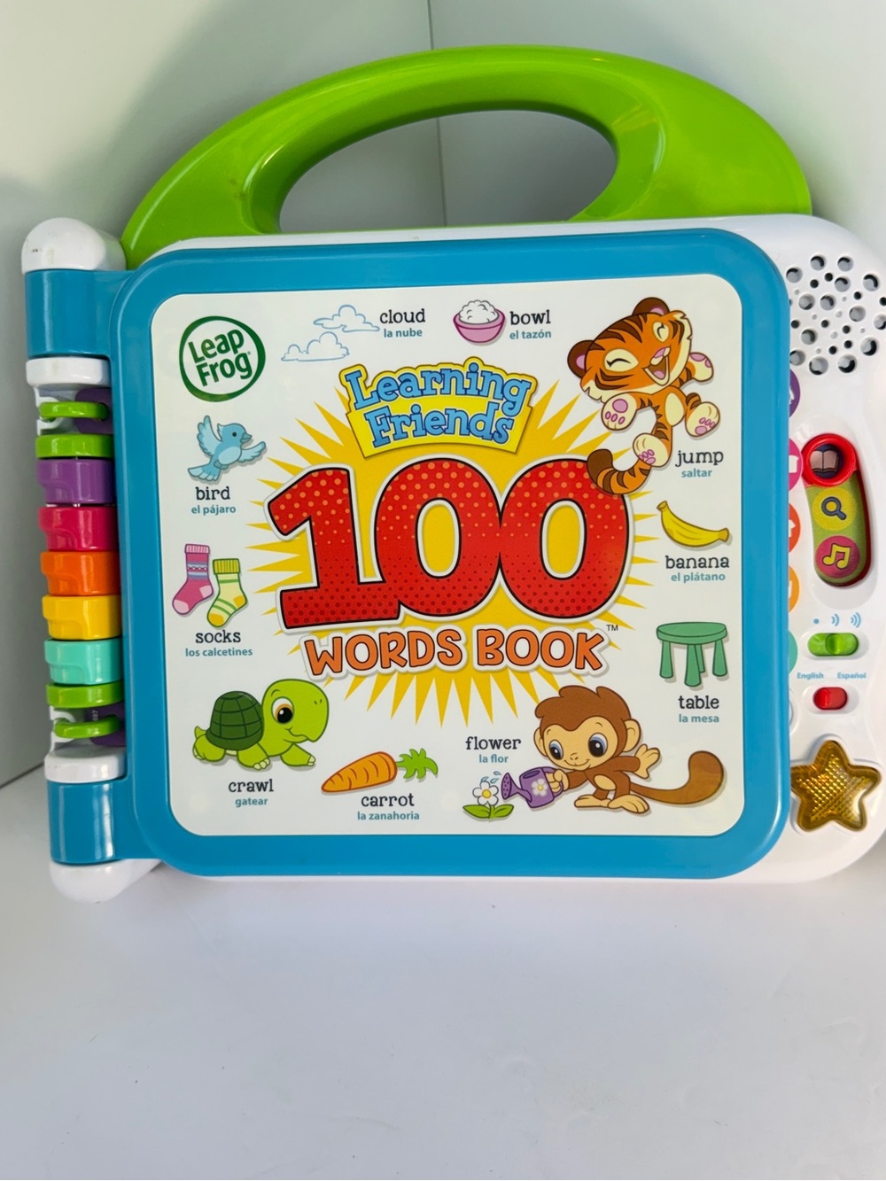 Leap Frog Learning Friends 100 Words Book Learning English Espanol Bilingual